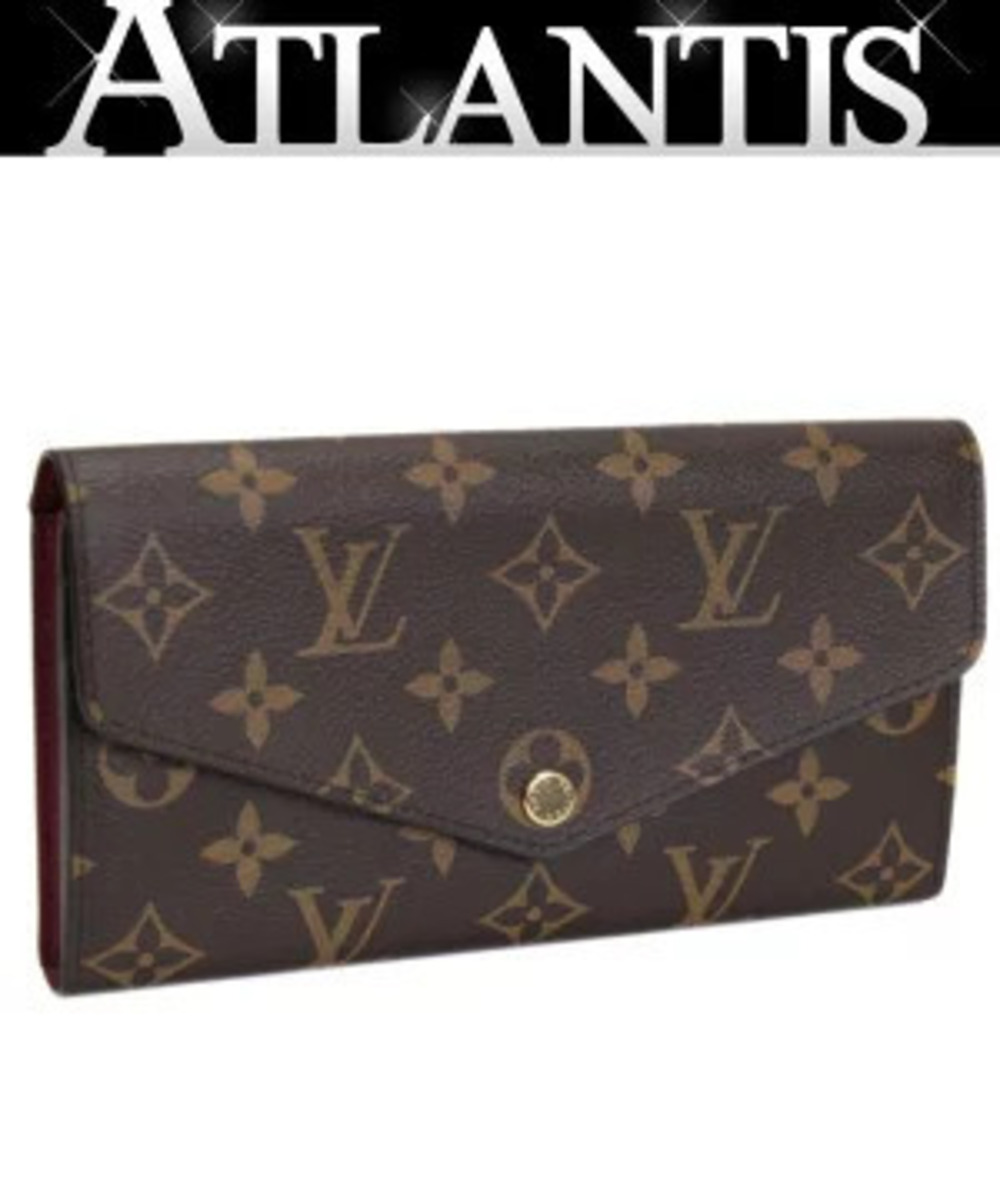 Louis Vuitton Portefeuille Sarah long wallet Monogram Fuschia Pink